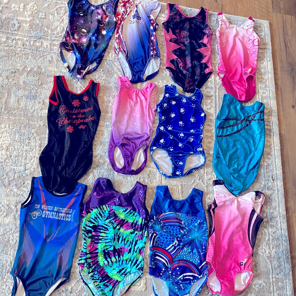 Lot of 12 Gymnastic Leotards